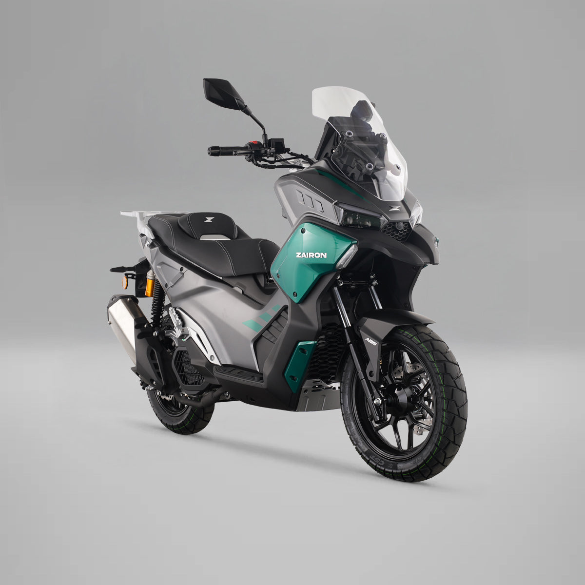 ZAIRON Zs8 Antracita/Verde - vista tres cuartos delantera derecha