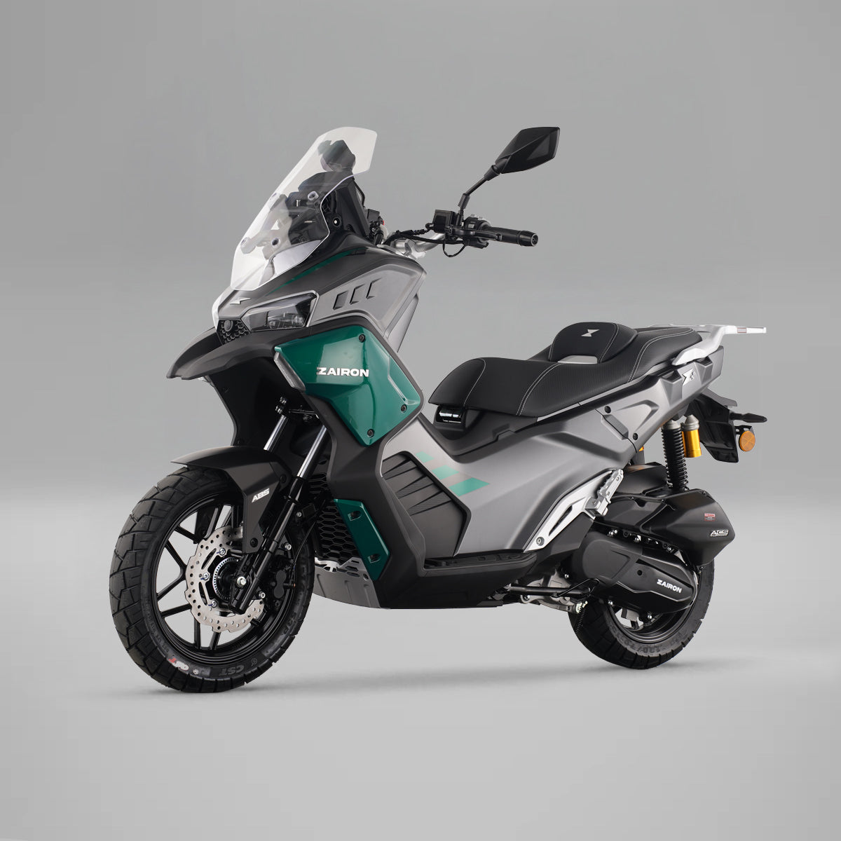 ZAIRON Zs8 Antracita/Verde - vista tres cuartos delantera izquierda